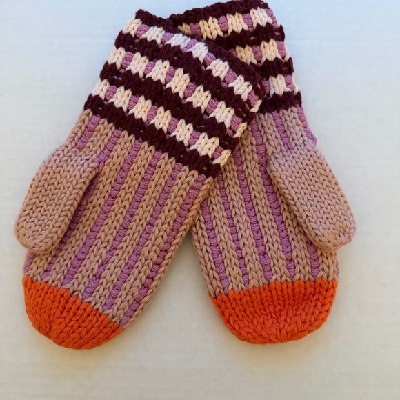 CAROLINE KAUFMAN X ANTHROPOLOGIE Knit Fairbanks Mittens- NWT - Picture 2 of 6